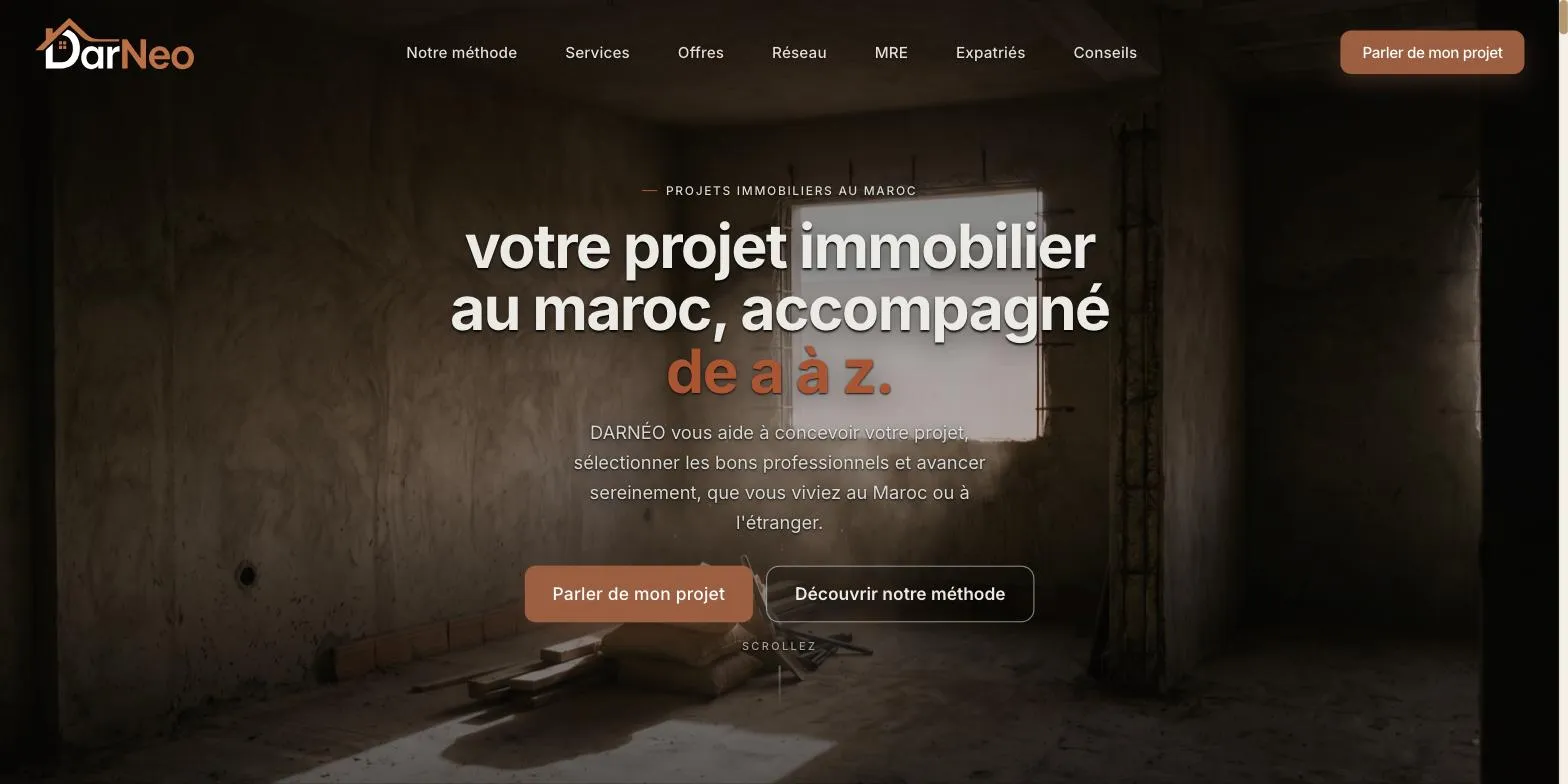 Site DARNÉO, page d’accueil